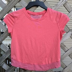 Athleta Vibrant Pink Kids Short Sleeve Tee